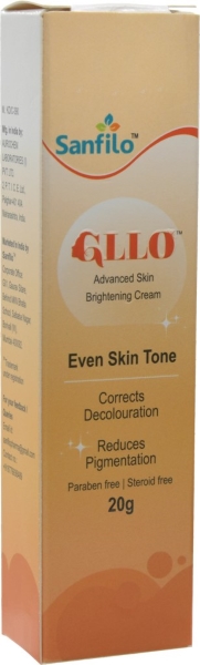 GLLO Cream is advanced skin brightening cream with a new generation skin complexion correction molecule. GLLO helps you Reveal a bright, fairer & even complexion. Restores a perfect even skin tone.